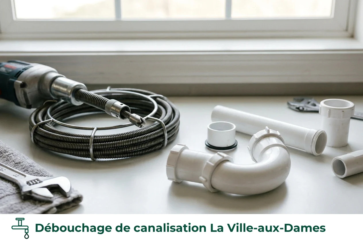 Débouchage de canalisation à La Ville-aux-Dames