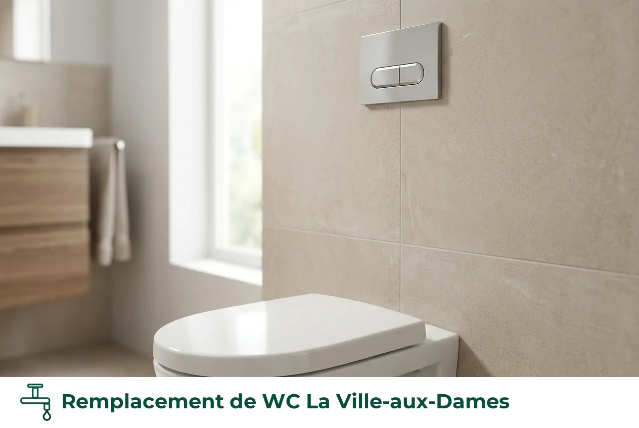 Remplacement de WC à La Ville-aux-Dames