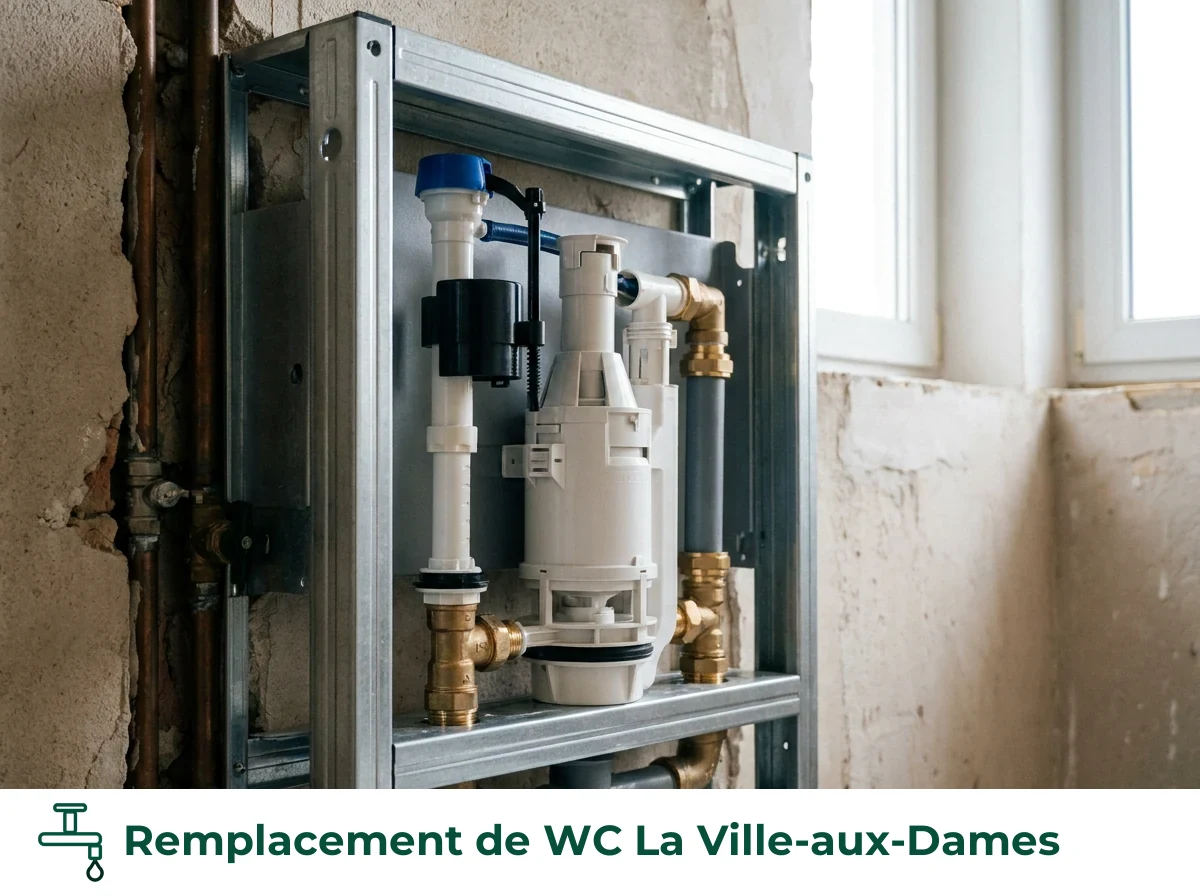 Remplacement de WC à La Ville-aux-Dames