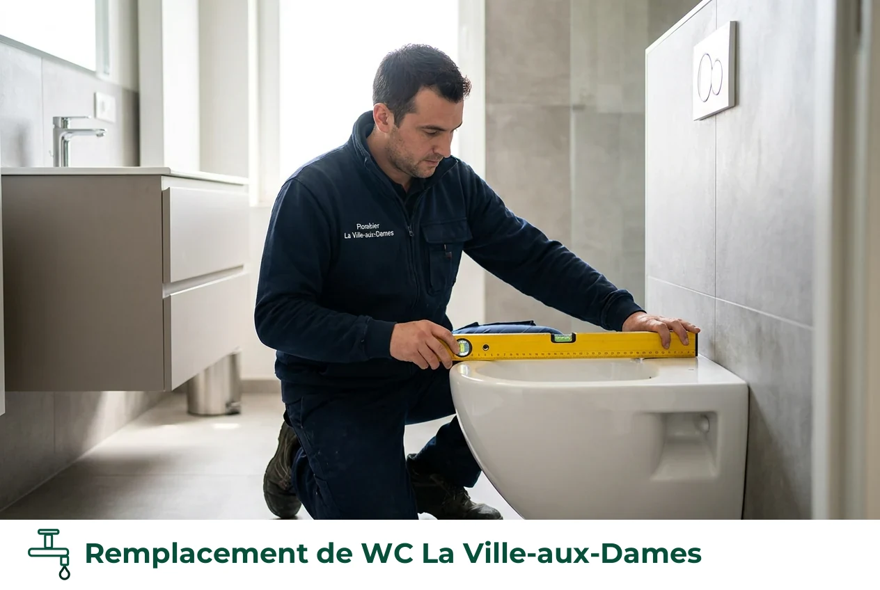 Remplacement de WC à La Ville-aux-Dames
